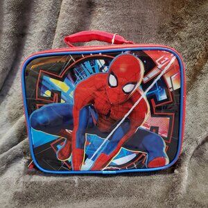 Marvel Spider-Man Lunch Box BioWorld Embossed Insulated Kids Lunch Bag BPA Free